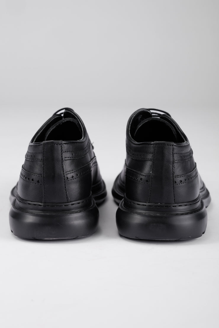 Pantofi casual barbati piele naturala neagra