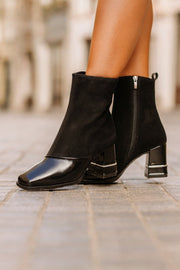 Botine Elegante Dama din Piele Negre - YZZYGhete damaBigiottos Shoes