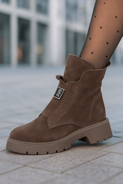 Gheata Casual Dama din Piele Intoarsa cu Accesoriu - VEAGhete damaBigiottos Shoes