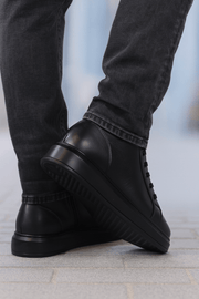 Ghete Casual Barbati din Piele Negre - BENIGhete BarbatiBigiottos Shoes