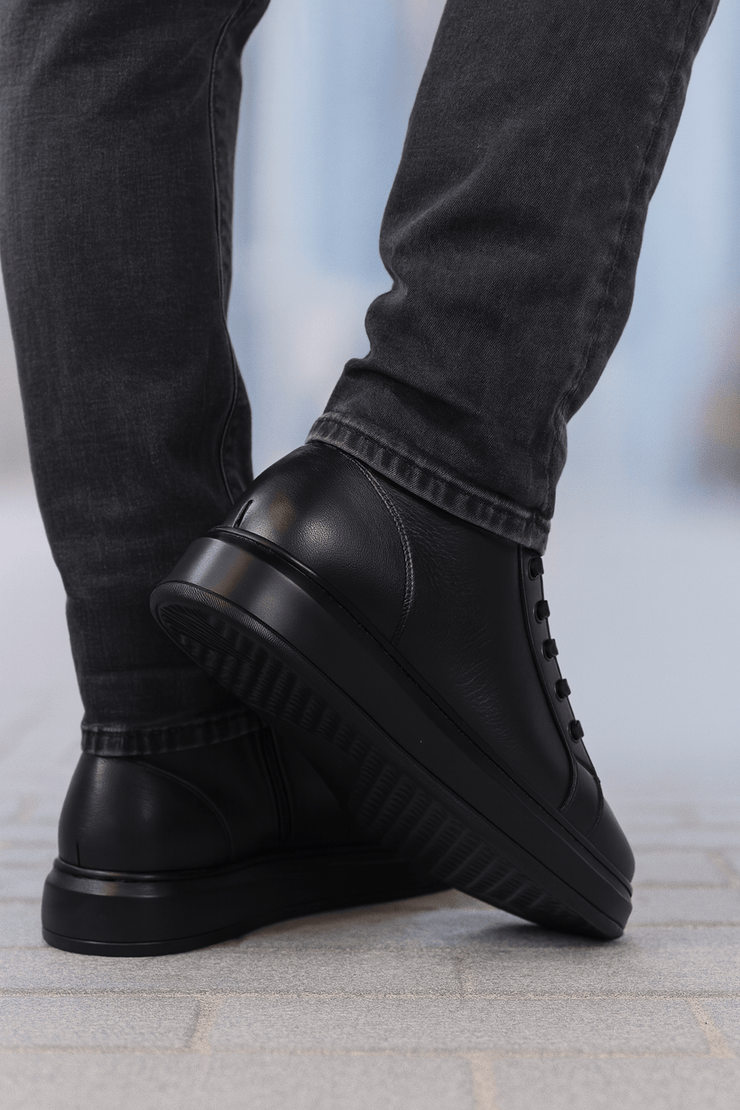 Ghete Casual Barbati din Piele Negre - BENIGhete BarbatiBigiottos Shoes