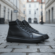 Ghete Casual Barbati din Piele Negre - BENIGhete BarbatiBigiottos Shoes