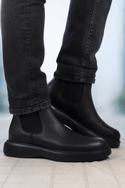 Ghete Casual Barbati din Piele Negre - KIRLGhete barbatiBigiottos Shoes
