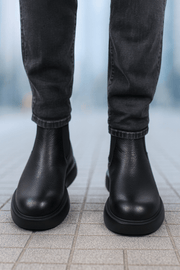 Ghete Casual Barbati din Piele Negre - KIRLGhete barbatiBigiottos Shoes