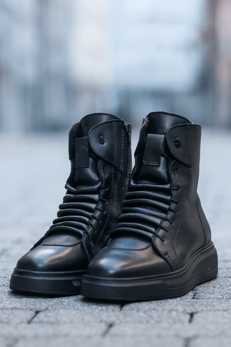 Ghete Casual Barbati din Piele Negre - PRITOGhete barbatiBigiottos Shoes