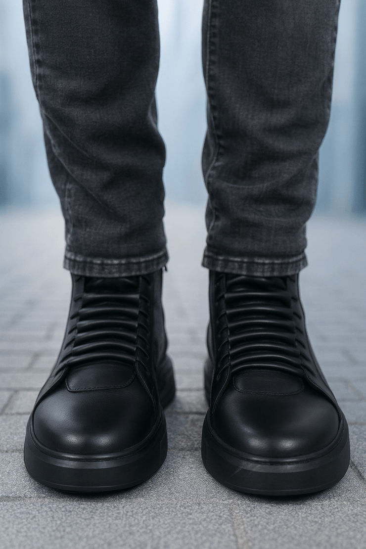 Ghete Casual Barbati din Piele Negre - PRITOGhete barbatiBigiottos Shoes