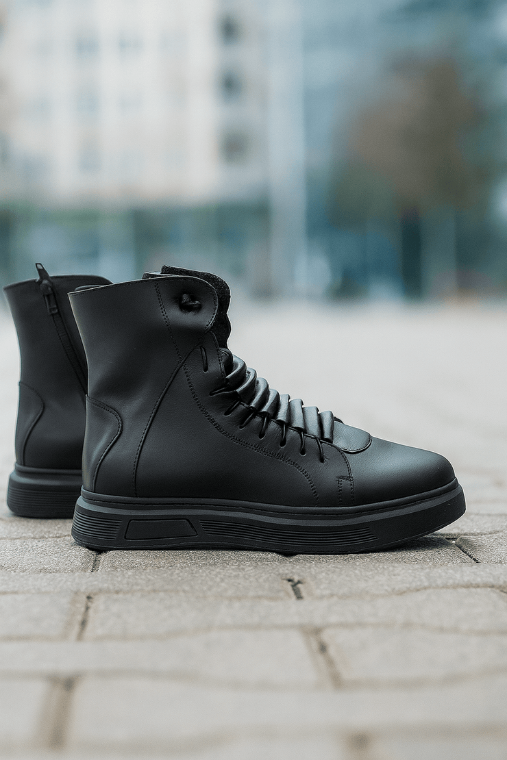 Ghete Casual Barbati din Piele Negre - PRITOGhete barbatiBigiottos Shoes
