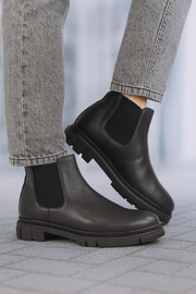 Ghete Casual Barbati din Piele Negru - VENTOGhete BarbatiBigiottos Shoes