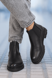Ghete Casual Barbati din Piele Negru - VENTOGhete BarbatiBigiottos Shoes