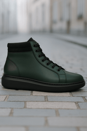Ghete Casual Barbati din Piele Verde - BENGhete BarbatiBigiottos Shoes