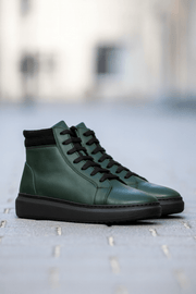 Ghete Casual Barbati din Piele Verde - BENGhete BarbatiBigiottos Shoes