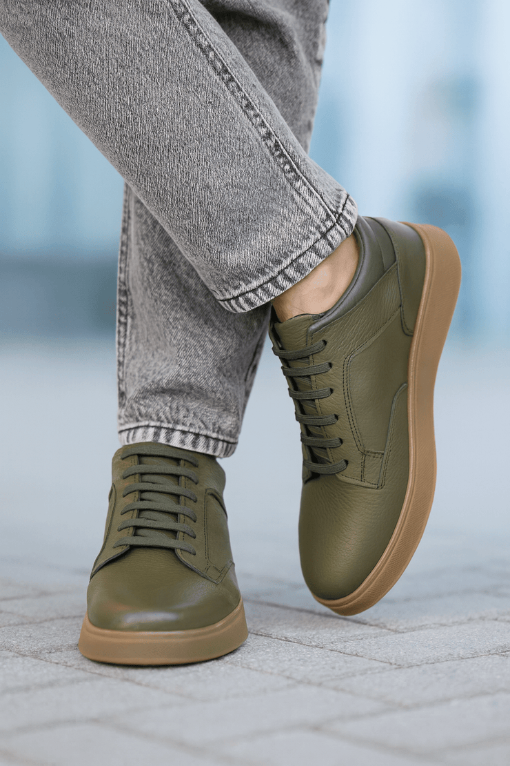 Ghete Casual Barbati din Piele Verde - GIROGhete BarbatiBigiottos Shoes