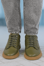 Ghete Casual Barbati din Piele Verde - GIROGhete BarbatiBigiottos Shoes