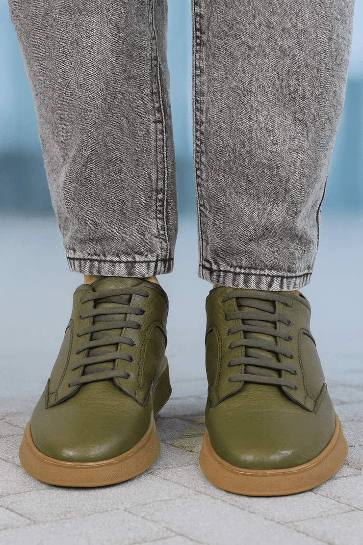 Ghete Casual Barbati din Piele Verde - GIROGhete BarbatiBigiottos Shoes