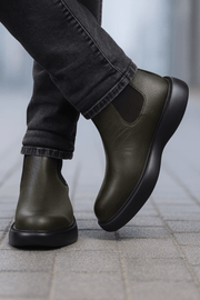 Ghete Casual Barbati din Piele Verde - KIRSGhete barbatiBigiottos Shoes
