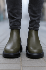 Ghete Casual Barbati din Piele Verde - KIRSGhete barbatiBigiottos Shoes