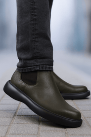 Ghete Casual Barbati din Piele Verde - KIRSGhete barbatiBigiottos Shoes