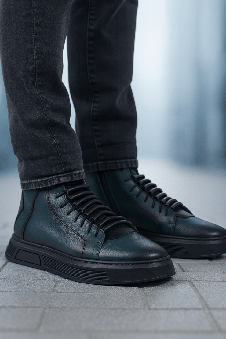 Ghete Casual Barbati din Piele Verde - PRIMOGhete barbatiBigiottos Shoes