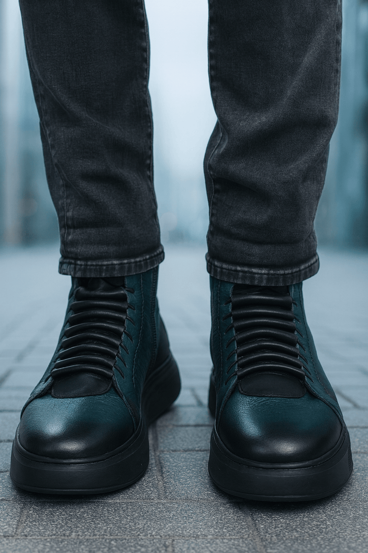 Ghete Casual Barbati din Piele Verde - PRIMOGhete barbatiBigiottos Shoes