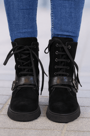 Ghete Casual Dama din Piele cu Catarama - LYAGhete damaBigiottos Shoes