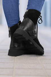 Ghete Casual Dama din Piele cu Catarama - LYAGhete damaBigiottos Shoes