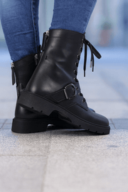 Ghete Casual Dama din Piele cu Catarama - LYNGhete damaBigiottos Shoes