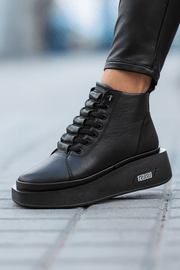 Ghete Casual Dama din Piele Negre - RINAGhete damaBigiottos Shoes