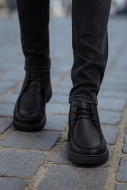 Ghete Casual de Barbati din Piele Negru - MirkoGhete barbatiBigiottos Shoes