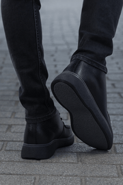 Ghete Casual de Barbati din Piele Negru - MirkoGhete barbatiBigiottos Shoes