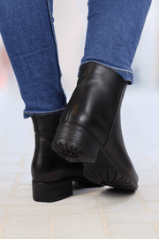 Ghete Dama din Piele Negre cu Fermoar - OREGhete damaBigiottos Shoes