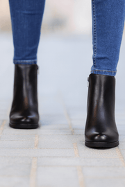 Ghete Dama din Piele Negre cu Fermoar - OREGhete damaBigiottos Shoes