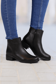 Ghete Dama din Piele Negre cu Fermoar - OREGhete damaBigiottos Shoes