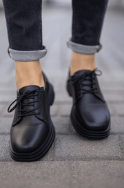 Pantof Casual Dama din Piele Negru - ONYPantofi casual damaBigiottos Shoes