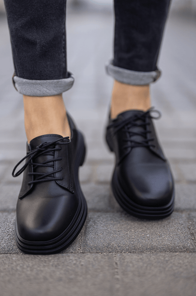 Pantof Casual Dama din Piele Negru - ONYPantofi casual damaBigiottos Shoes