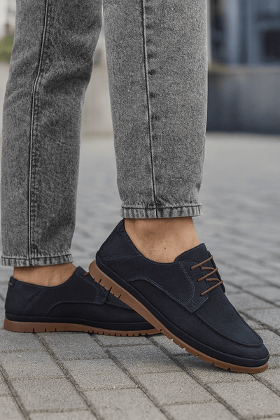 Pantof Casual de Barbati din Piele Bleumarin - ONIXPantofi casual barbatiBigiottos Shoes