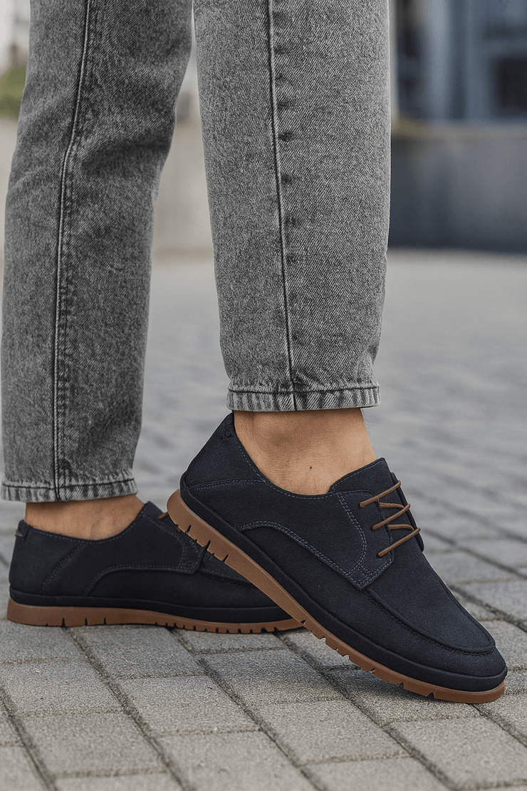 Pantof Casual de Barbati din Piele Bleumarin - ONIXPantofi casual barbatiBigiottos Shoes