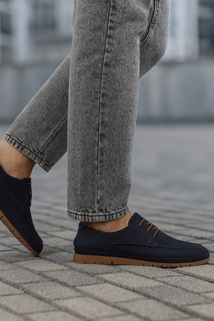 Pantof Casual de Barbati din Piele Bleumarin - ONIXPantofi casual barbatiBigiottos Shoes