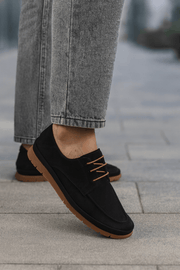 Pantof Casual de Barbati din Piele Negri - OZYPantofi casual barbatiBigiottos Shoes