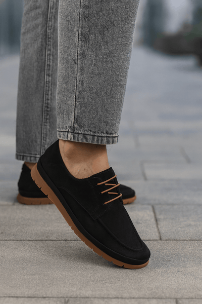 Pantof Casual de Barbati din Piele Negri - OZYPantofi casual barbatiBigiottos Shoes