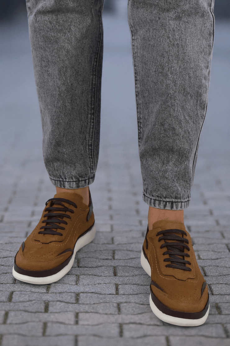 Pantofi Casual Barbati din Piele Camel - STOKEPantofi casual barbatiBigiottos Shoes