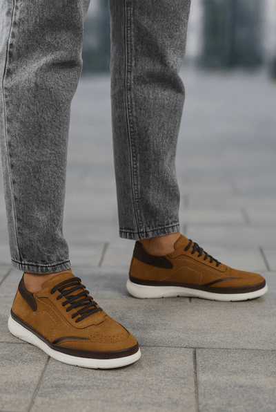 Pantofi Casual Barbati din Piele Camel - STOKEPantofi casual barbatiBigiottos Shoes