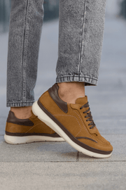 Pantofi Casual Barbati din Piele Camel - STOKEPantofi casual barbatiBigiottos Shoes