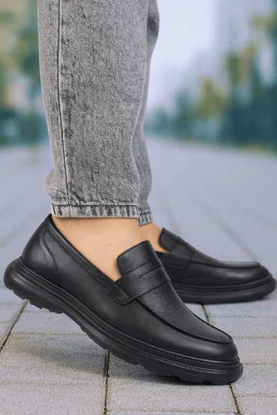 Pantofi Casual Barbati din Piele Negri - ZINPantofi casual barbatiBigiottos Shoes