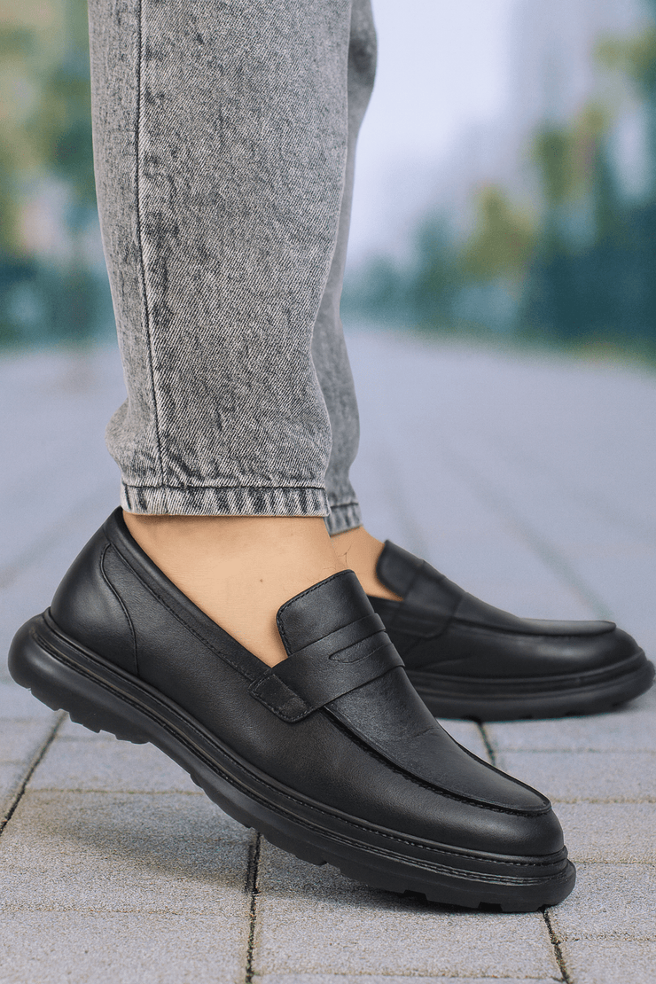 Pantofi Casual Barbati din Piele Negri - ZINPantofi casual barbatiBigiottos Shoes