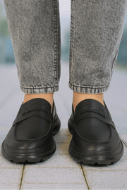 Pantofi Casual Barbati din Piele Negri - ZINPantofi casual barbatiBigiottos Shoes