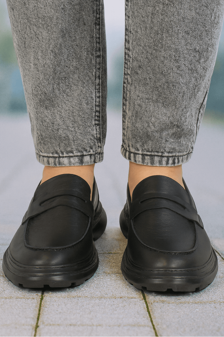 Pantofi Casual Barbati din Piele Negri - ZINPantofi casual barbatiBigiottos Shoes