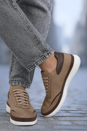 Pantofi Casual Barbati din Piele Nubuk Bej - BRENTPantofi casual barbatiBigiottos Shoes