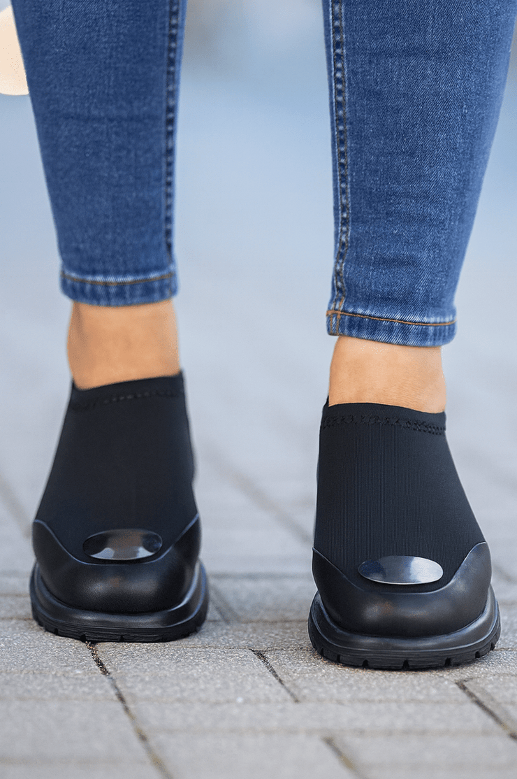 Pantofi Casual Dama din Piele cu Strech si Accesoriu - EXYPantofi casual damaBigiottos Shoes