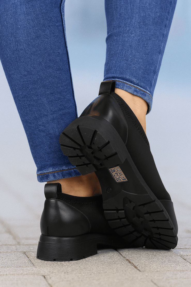 Pantofi Casual Dama din Piele cu Strech si Accesoriu - EXYPantofi casual damaBigiottos Shoes