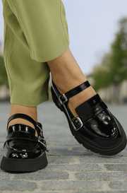 Pantofi Casual Dama din Piele Naturala Lac Negri - DANAPantofi casual damaBigiottos Shoes